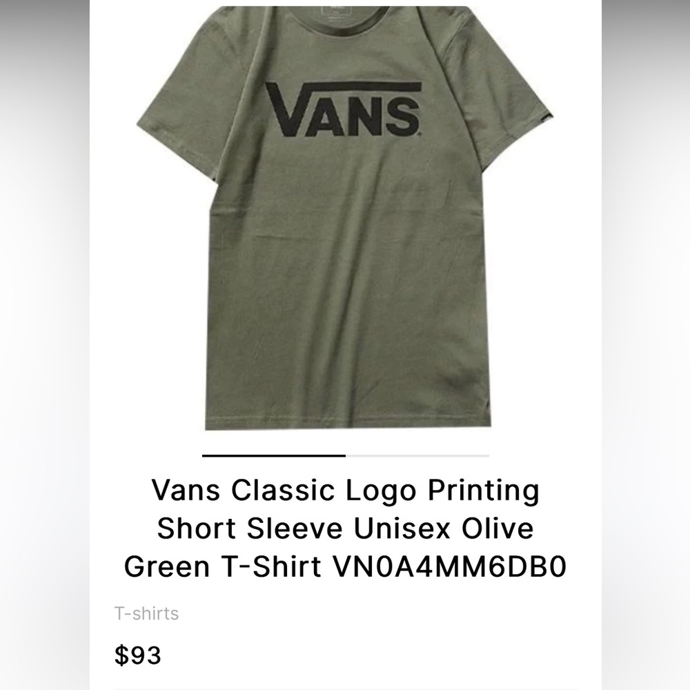 Vans Original T Shirt Classic